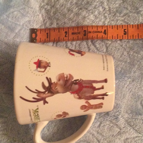 Shrek & Donkey Christmas Ceramic Coffee Mug Set of 4 Collectible 2007 Dreamworks - Picture 9 of 16